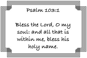 Psalm 103 1 2WB